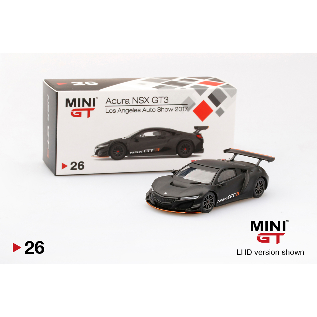 Mini GT 1/64 MGT00026-L 26 Acura NSX GT3 Los Angeles Auto Show
