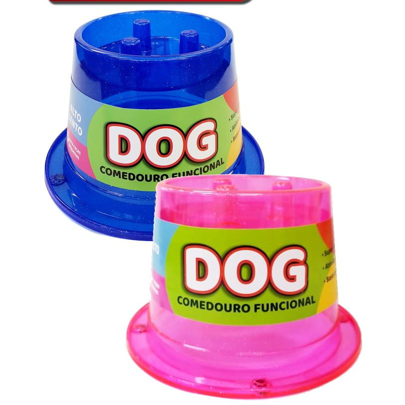 Comedouro Lento Educativo Interativo 600ml Cães e Gatos Pet Games