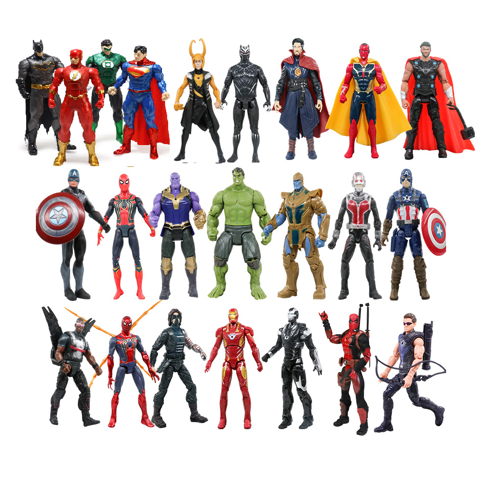 Bonecos Super Heróis Articulados a sua escolha tam 16cm ( Monte sua Batalha)