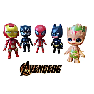 Kit C/ 05 Mini Bonecos 08cm Vingadores Avengers Herois Kids Figuras Ação em Oferta na Shopee