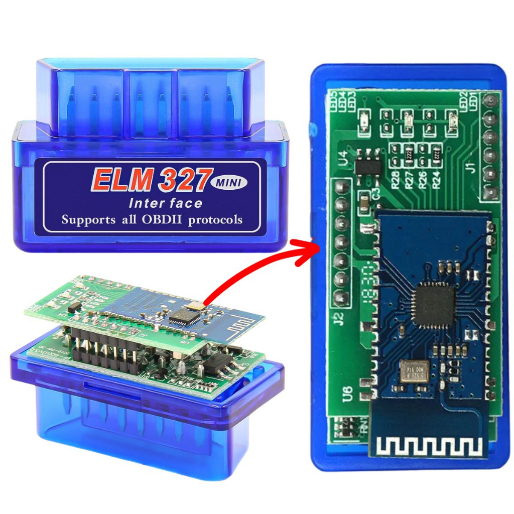 Scanner Elm327 Obd2 Bluetooth Vs 1.5 Placa Dupla Pic 8f25k80 Envio