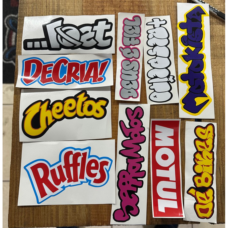 kit 10 Adesivos de recorte SORTIDOS