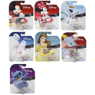 Hot Wheels Carros De Personagem Disney Pixar Com Rodas Quentes GCK28-9C9F (Rato Mickey , Minnie Mouse , Olaf , Baymax , Belle , Dumbo , Stitch) 1 : 64 Carro Escala DIECAST