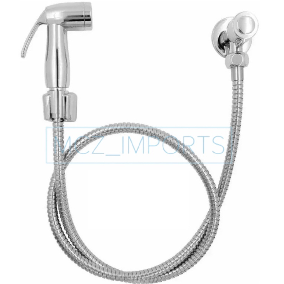 Kit de Ducha Higiênica Para Banheiro Completa Luxo Metal Inox núcleo da válvula de cobre 1,2m Chuveirinho Privada