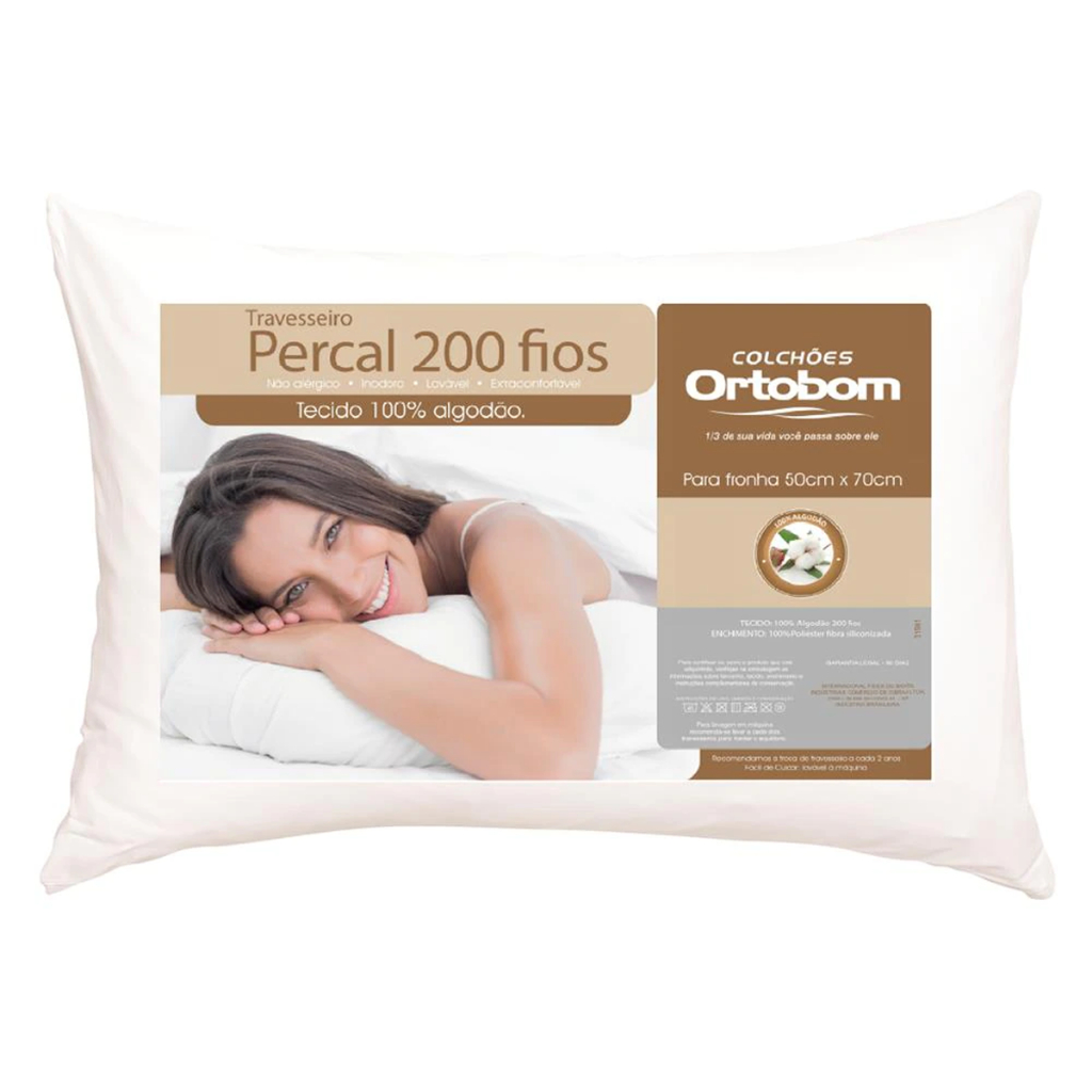 travesseiro original ortobom 200 fios um sono tranquilo Protegido ...