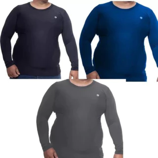 Kit 3 Camisa Térmica Masculina Plus Size Proteção Solar Uv Promoção