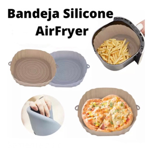 Bandeja Airfryer Airfrier fritadeira elétrica silicone reutilizável lavável.