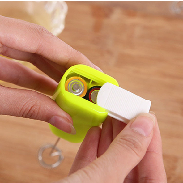 2 Peças Mini Mixer Elétrico Inox Misturador Portatil Batedor