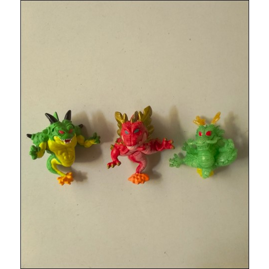 Kit Miniaturas Deuses Dragões de Dragon Ball Z / GT - Shenlong / Porunga