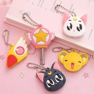Chaveiro Protetor Capa de Chave Animes Desenhos Japoneses Sakura Card Captor, Sailor Moon etc