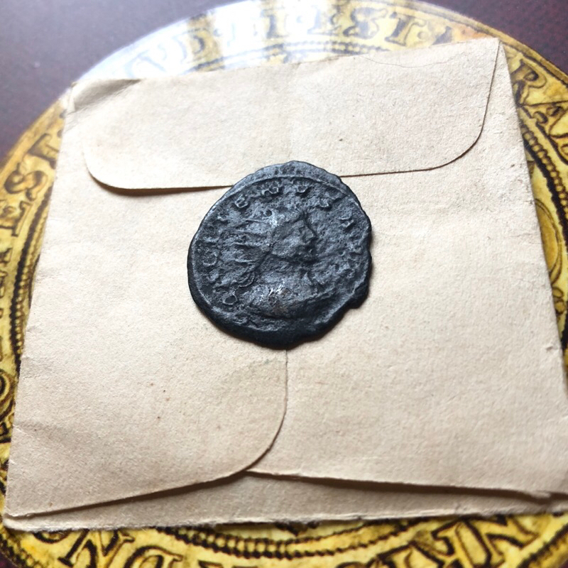 Moeda romana em bronze do seculo IV a identificar com garantia de ...