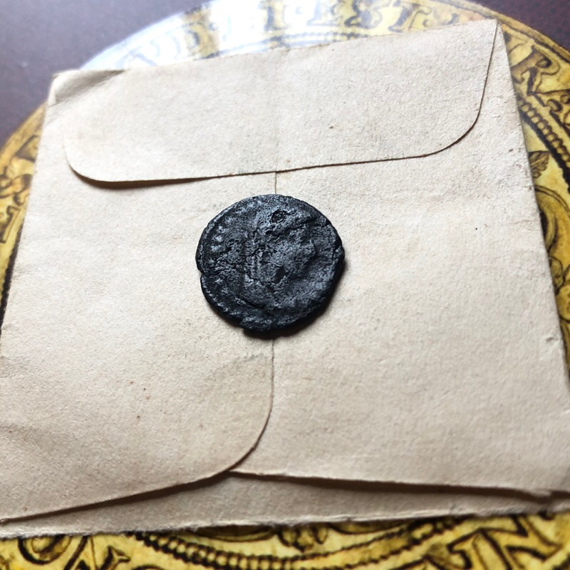 Moeda romana em bronze do seculo IV a identificar com garantia de ...