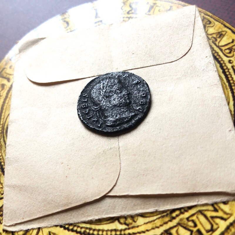 Moeda romana em bronze do seculo IV a identificar com garantia de ...