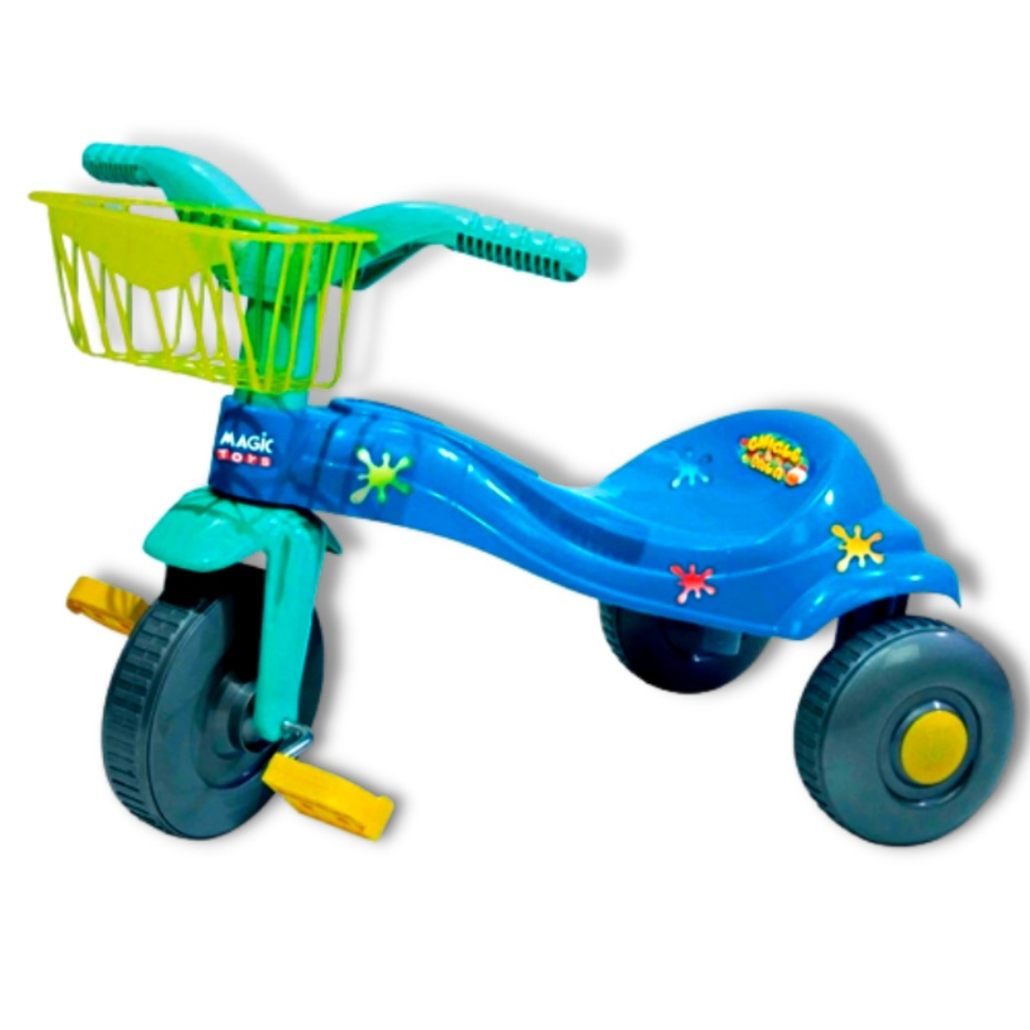 Triciclo Motoca Infantil Tico Tico Menino Azul - Magic Toys na