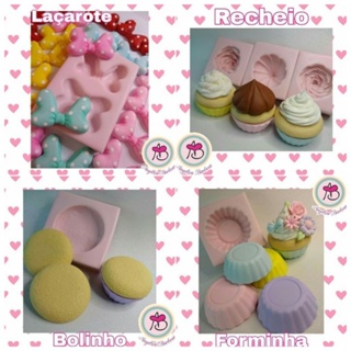 COMBO CAKE MOLDE SE SILICONE - ANGÉLICA BARBOSA MOLDES DE SILICONE