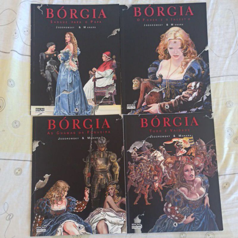 Borgia Hq COMPLETA - Milo Manara & Jodorowsky - 4 Volumes