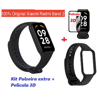 Relógio Xiaomi Mi Band 8 Original + 3 Pulseira 3 Película 3d