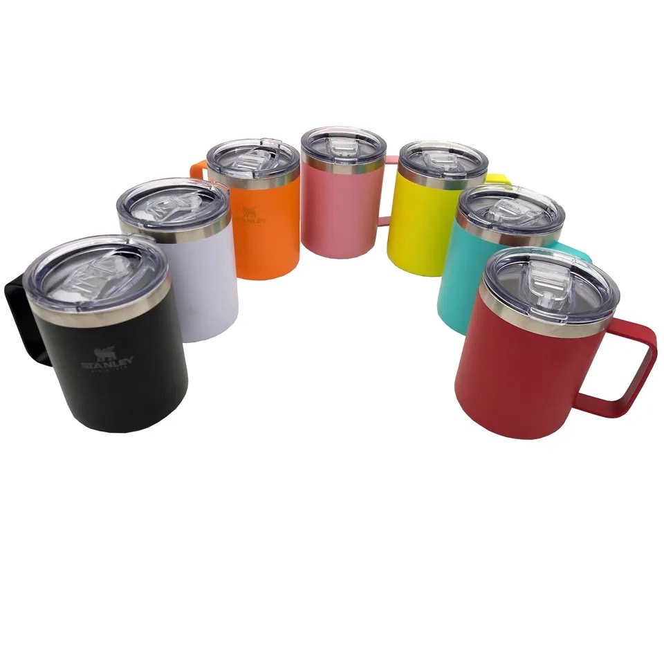 Caneca Stanley Inox Ml Com Tampa Abre E Fecha Camp Mug Copo Termico