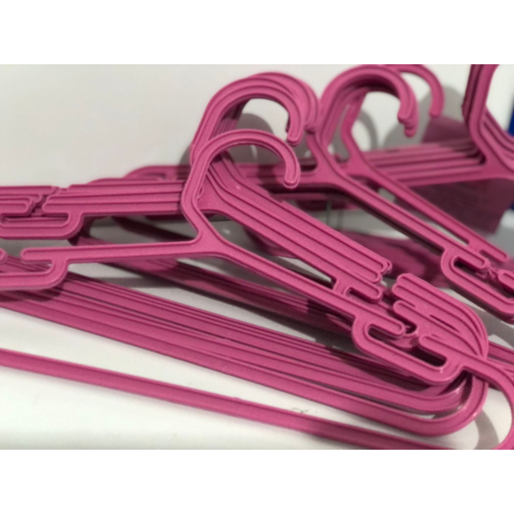 Kit Cabide Infantil Rosa Ou Azul Reforçado Rosa Premium Super ...