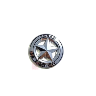 Emblema Texas Edition Estrela F1000/ F250/ Ranger/ Ram Prata/cromado ou Preto