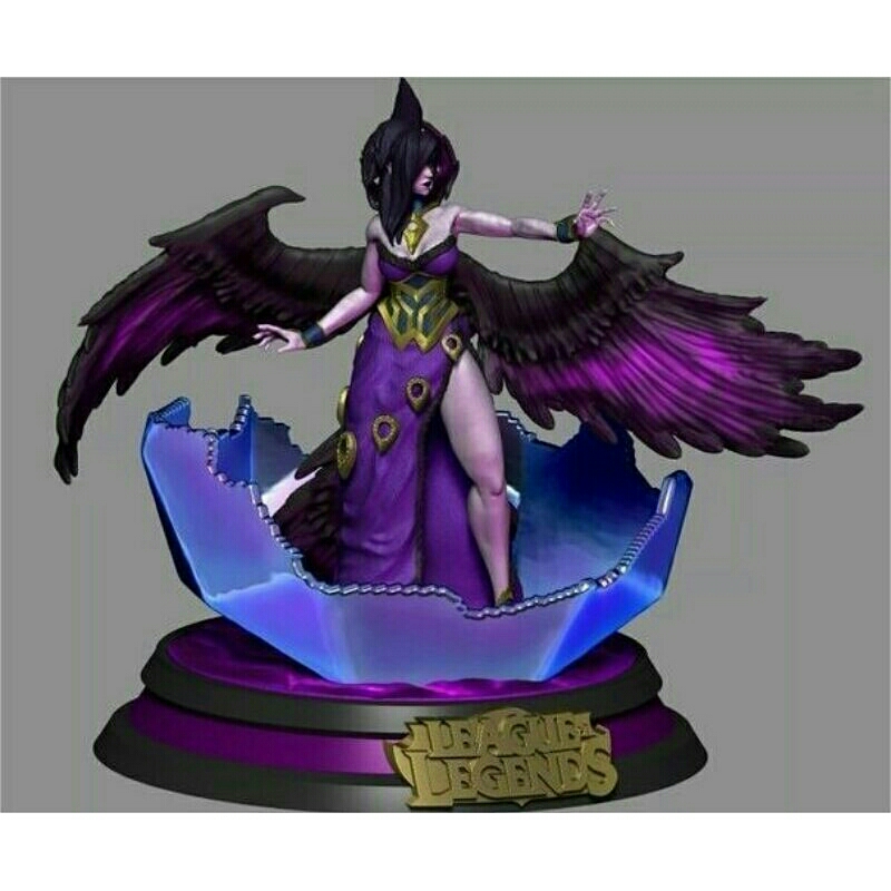 Morgana league of legends impressão 3d resina e filamento PLA