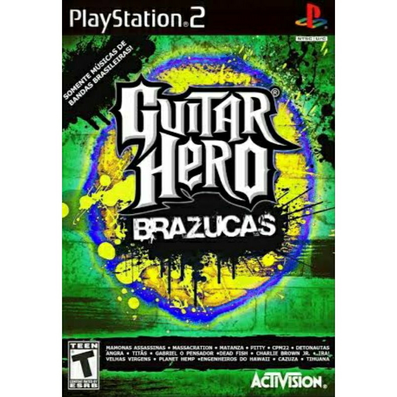 Guitar Hero Brazucas jogos de PS2 com capinha e encarte | Shopee