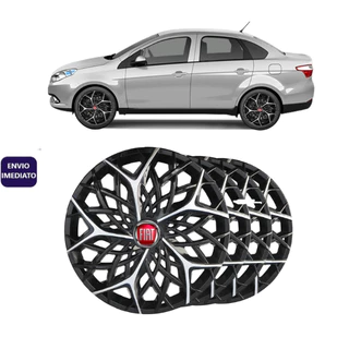 Jogo 4 Calota Moove Aro 14 Fiat Grand Siena Mobi Palio Uno
