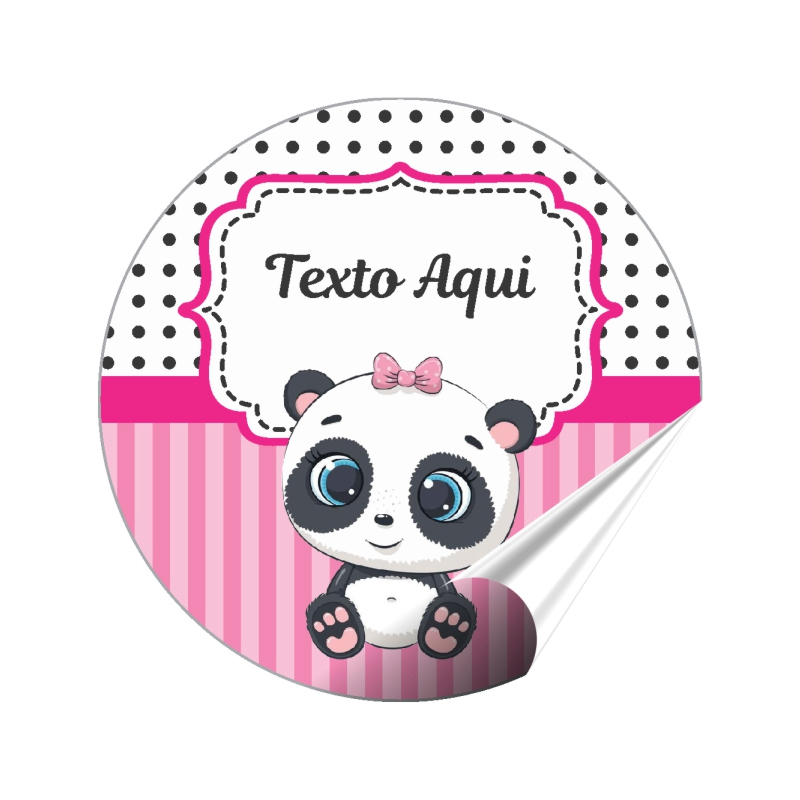 Adesivo Desenhos animados grandes personalizados da panda