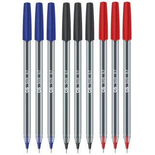 Kit 03 Canetas Esferográfica Scrit Ponta Agulha 0.7mm Cis