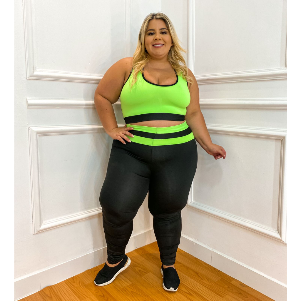 Moda fitness hot sale plus size