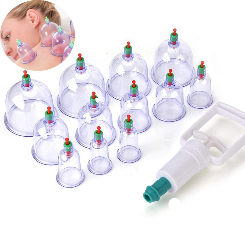 Kit 12 Ventosas Copo Massageador Conjunto Para Massagem De Sucção ...