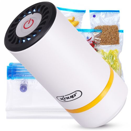 Kit Bomba Seladora Sucção Saco À Vácuo Embalagem Plástico 12 Unidades