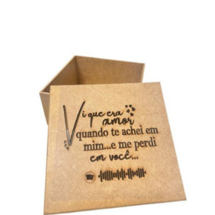 Caixa Dia dos Namorados "VI QUE ERA AMOR" Interativa com som lembrancinha romântica criativa presente, amor,decorativa,organizadora, joias, relogios, chocolate presente lembrancinha convite pedido de casamento namoro