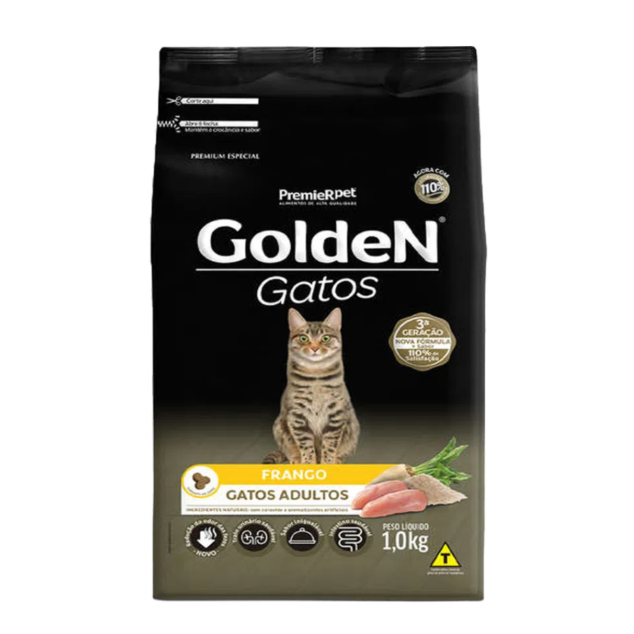 GOLDEN PREMIUM ESPECIAL GATOS ADULTOS SABOR FRANGO KG Shopee Brasil