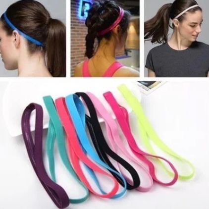 Kit 6 Faixas Tiara Para Prender o Cabelo Esportes Headband Unissex