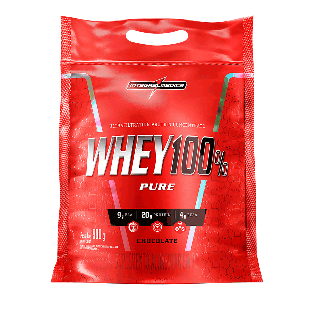 Whey Protein 100% Pure Refil 900g Integralmedica