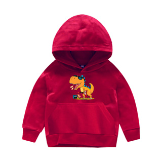 Casaco Moletom Infantil Estampado Blusão Dinossauro T Rex Rock Azul Unissex Menino Menina Queima de estoque