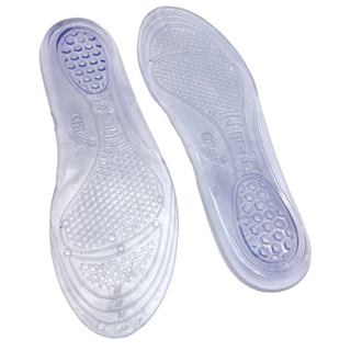 Par De Palmilha Silicone Gel Ortopédica Anti Impacto, Confortável, para Corrida e Caminhada
