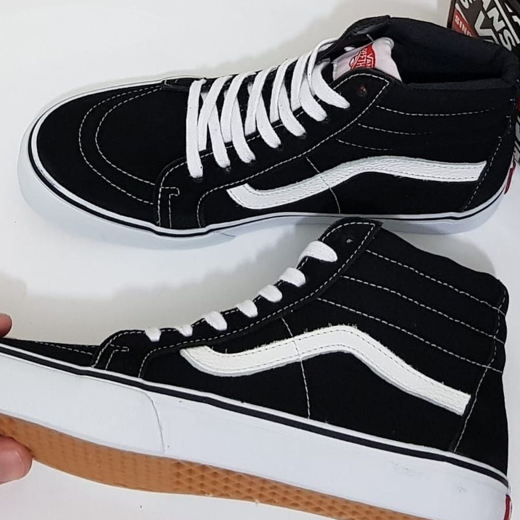 Tênis Vans Old Skool Cano Alto Médio Preto Masculino Feminino