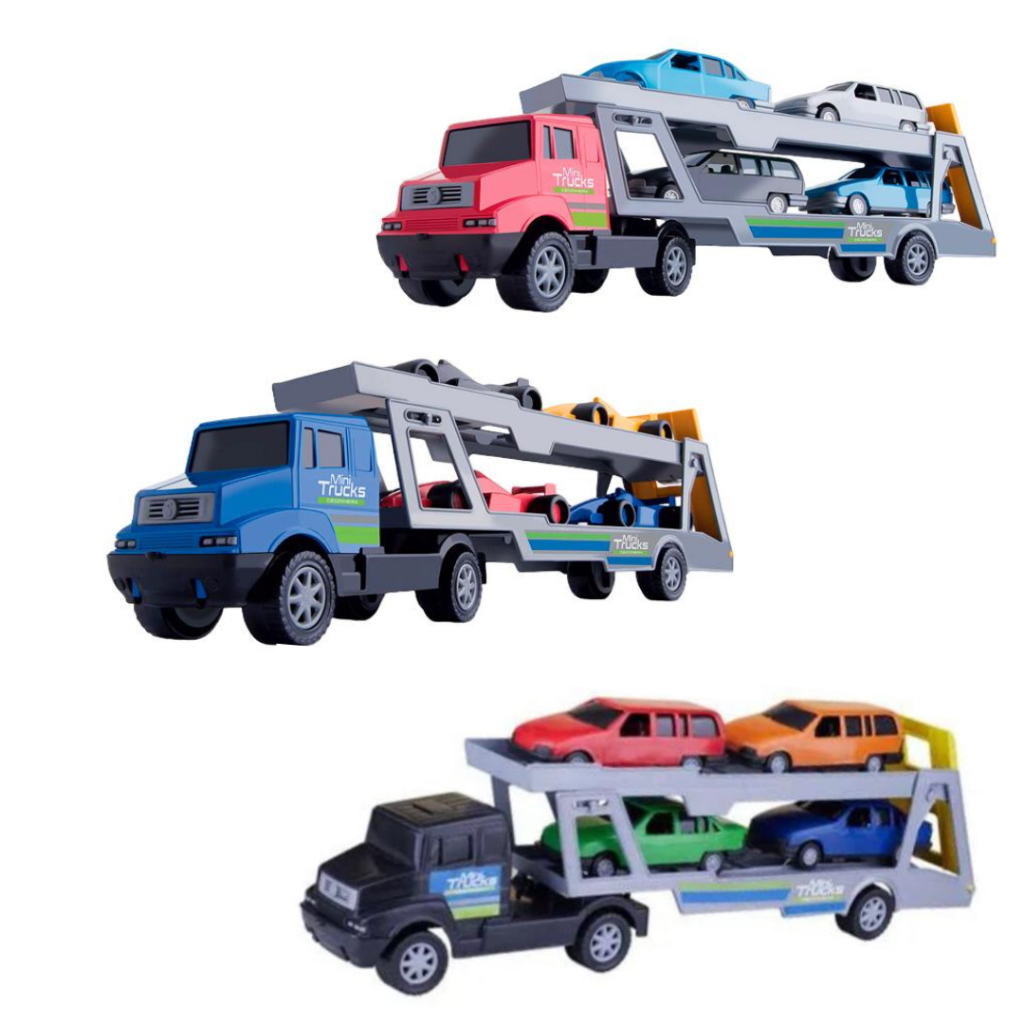 Brinquedo Infantil Caminhão Mini Truck Cegonha Cegonheira