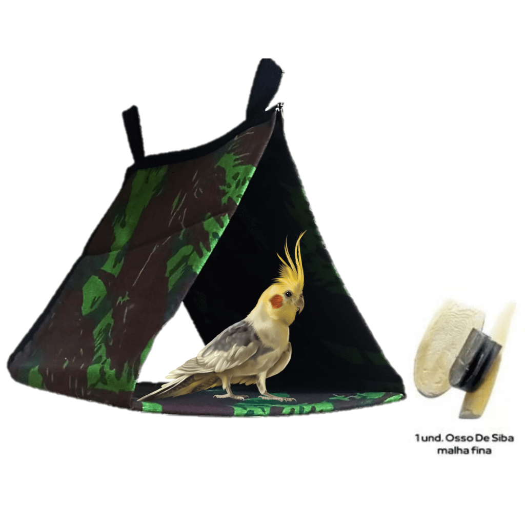 Cabana Casinha Para Pássaros Calopsita Maritaca Osso De Siba | Shopee ...