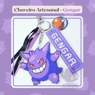 Chaveiro Artesanal Pokemon Gengar