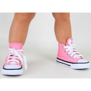 Tênis Infantil Converse All Star Preto 2V Couro (18-25) - Laranjeiras Kids