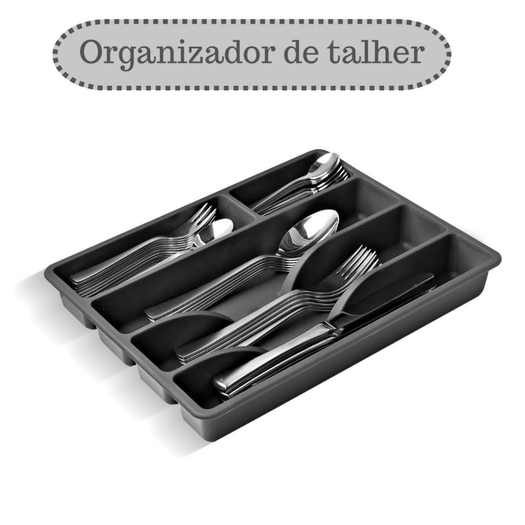 Organizador De Talher Garfo Faca Colher 31x26x4,5cm | Shopee Brasil