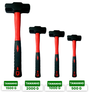 Marreta Oitavada 1500 Gr Com Cabo De Fibra Mtx