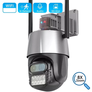 Câmera de Segurança IP Visão Noturna, Externa, Resistente a Chuva, HD, Giro, Rotação, Notifica Movimento, Auto Track, Rastreamento, Infravermelho, Led de Iluminação, PTZ, Zoom, WIFI, Dome