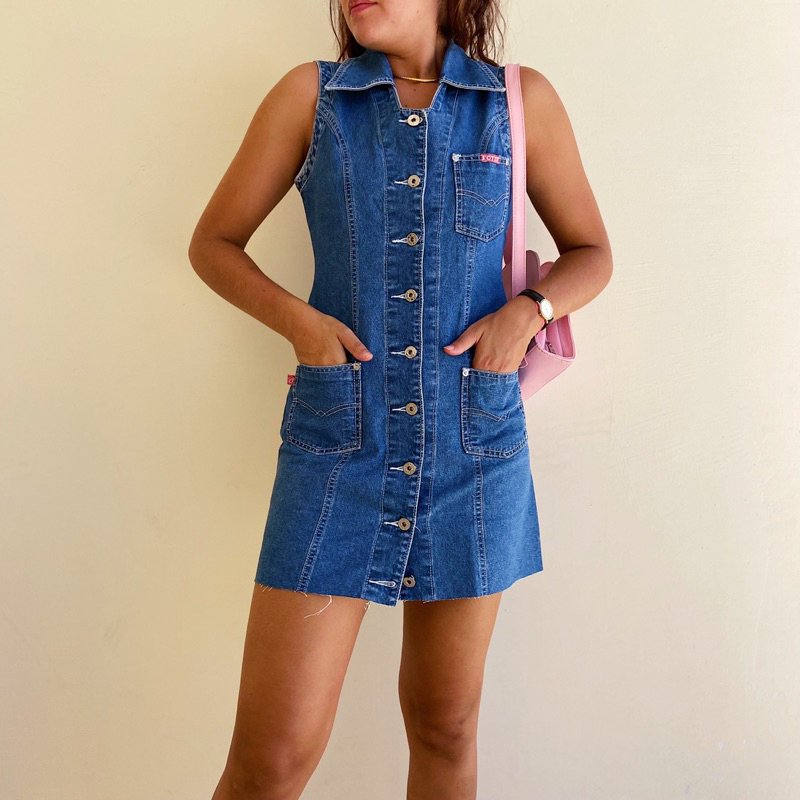 Vestido 2024 jeans retro