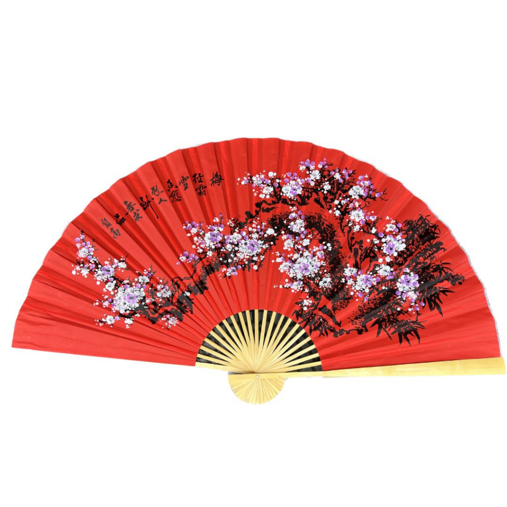 Leque Grande De Parede Oriental Para Decoração