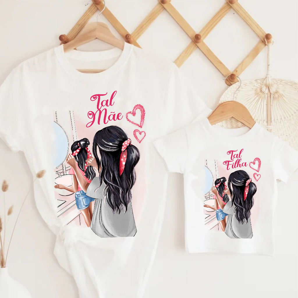 Tal mae sales tal filha camiseta