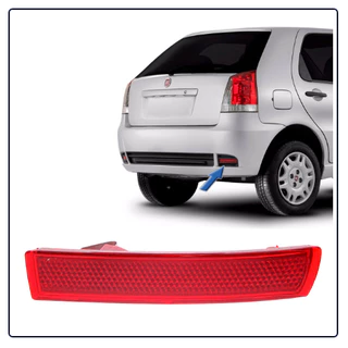 REFLETOR PARACHOQUE TRASEIRO FIAT PALIO 04/ ADVENTURE 09/ VERMELHA LADO DIREITO